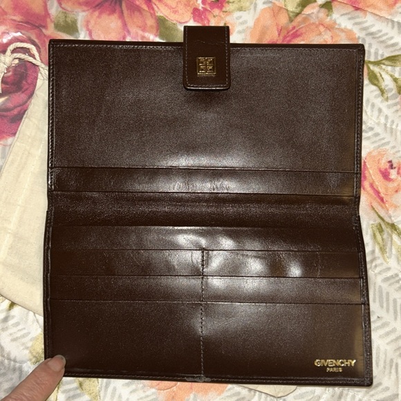 Vintage Givenchy long wallet EUC with unbranded  dust bag - Picture 7 of 14